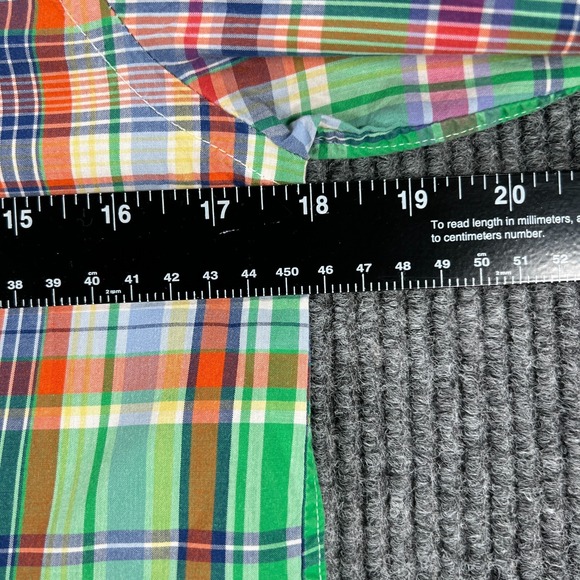 Ralph Lauren Shirt Youth Boys Large Green Plaid Long Sleeve Button Down Casual - Picture 10 of 14